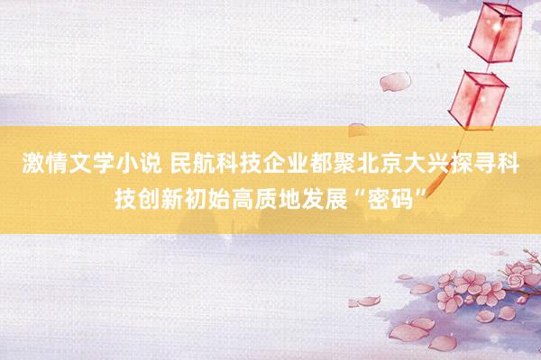 激情文学小说 民航科技企业都聚北京大兴探寻科技创新初始高质地发展“密码”