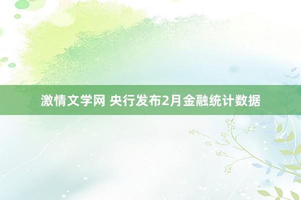 激情文学网 央行发布2月金融统计数据